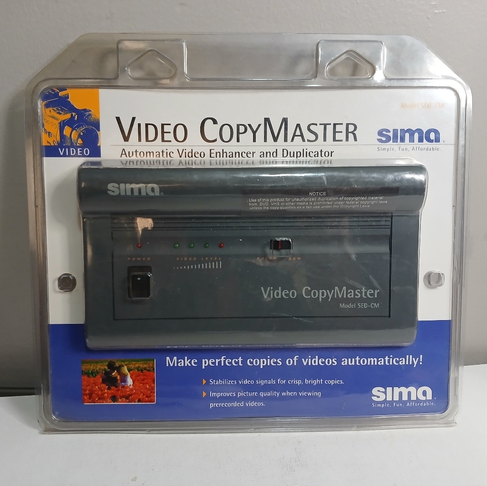 Sima video copy master automatic video enhancer &duplicator (new in pkg)